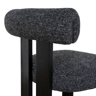 Evie Dining Chair Black Charcoal