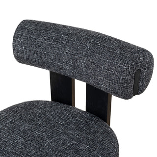 Evie Dining Chair Black Charcoal