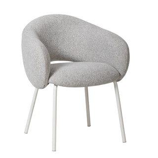 Logan Dining Chair White Grey