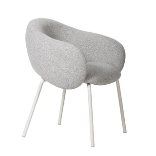 Logan Dining Chair White Grey