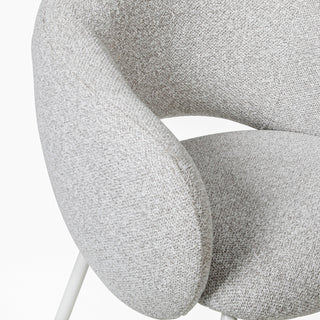 Logan Dining Chair White Grey