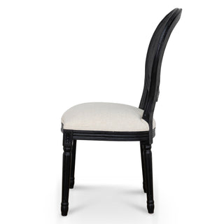 Evie Dining Chair Black Beige