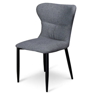 Finn Dining Chair Black Grey