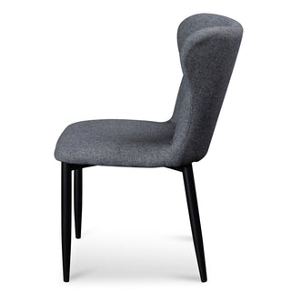 Finn Dining Chair Black Grey