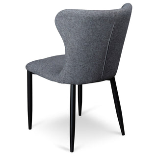 Finn Dining Chair Black Grey