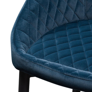Bondi Dining Chair Black Blue Navy