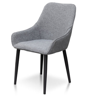 Balmain Dining Chair Black Grey
