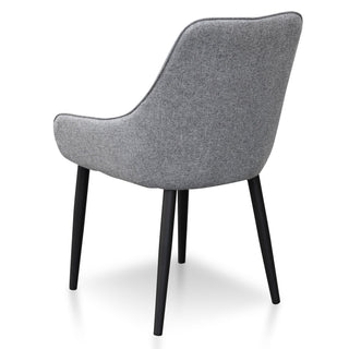 Balmain Dining Chair Black Grey