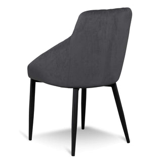 Mosman Dining Chair Black Grey