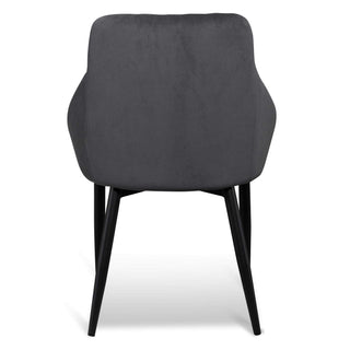 Mosman Dining Chair Black Grey