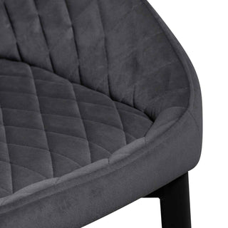 Mosman Dining Chair Black Grey