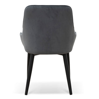 Aria Dining Chair Black Grey