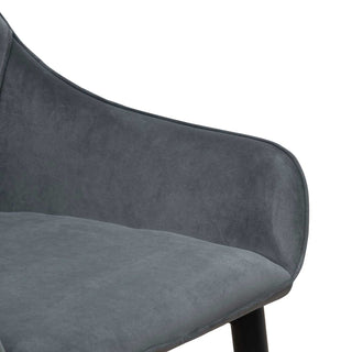 Aria Dining Chair Black Grey