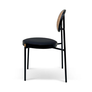 Nina Dining Chair Black Natural Tan