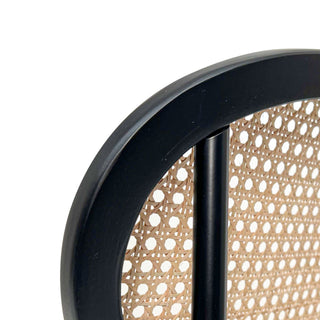 Nina Dining Chair Black Natural Tan