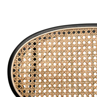 Nina Dining Chair Black Natural Tan