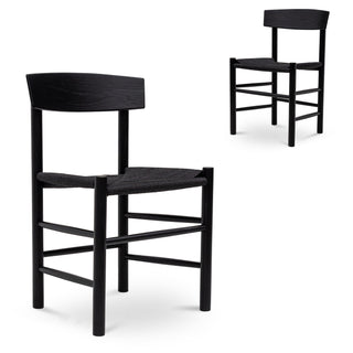 Albany Dining Chair Black Tan