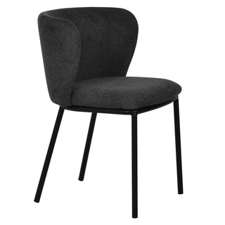 Lily Dining Chair Grey Charcoal