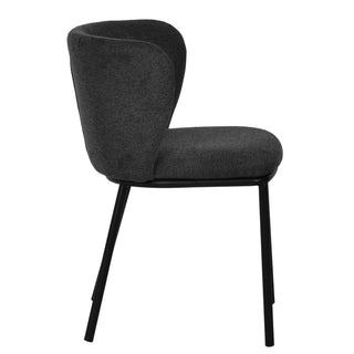 Lily Dining Chair Grey Charcoal
