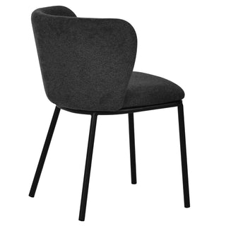 Lily Dining Chair Grey Charcoal