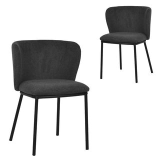 Lily Dining Chair Grey Charcoal