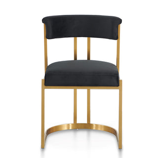 Blake Dining Chair Black Gold