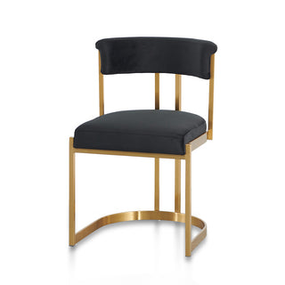 Blake Dining Chair Black Gold