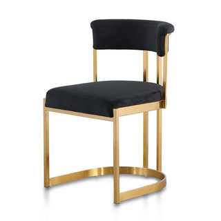 Blake Dining Chair Black Gold
