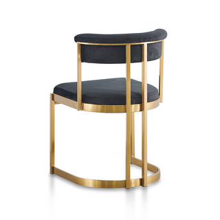 Blake Dining Chair Black Gold