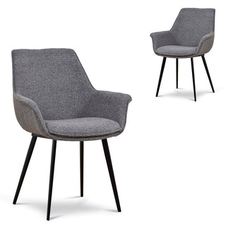 Paddington Dining Chair Tan Charcoal