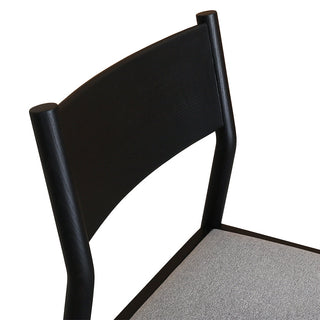 Leo Dining Chair Black Tan