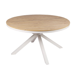 Clara Dining Table White Natural Sand