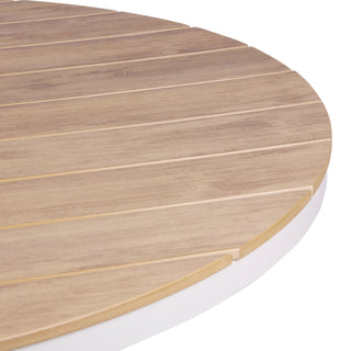 Clara Dining Table White Natural Sand
