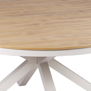 Clara Dining Table White Natural Sand