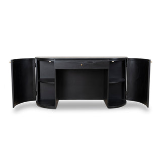 Hawthorn Desk Black Tan Red