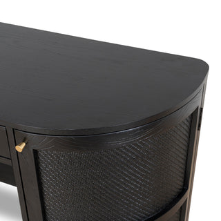 Hawthorn Desk Black Tan Red