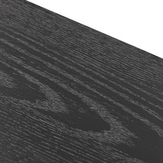 Preston Console Table Black Natural Red