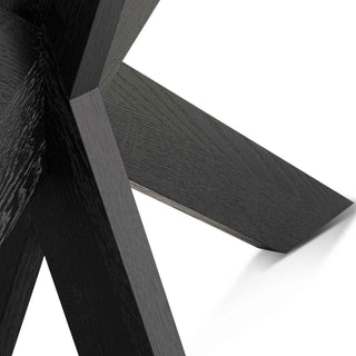 Preston Console Table Black Natural Red