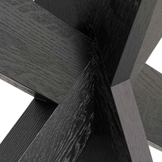 Preston Console Table Black Natural Red