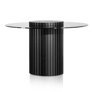 Evie Dining Table Black Grey