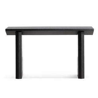 Lara Console Table Black Oak Tan