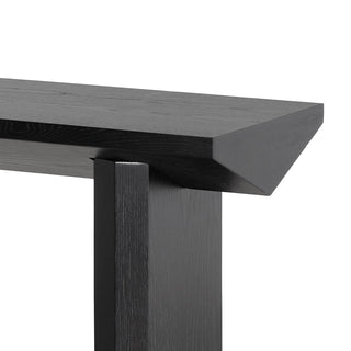 Lara Console Table Black Oak Tan