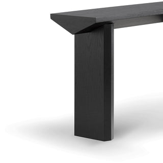 Lara Console Table Black Oak Tan