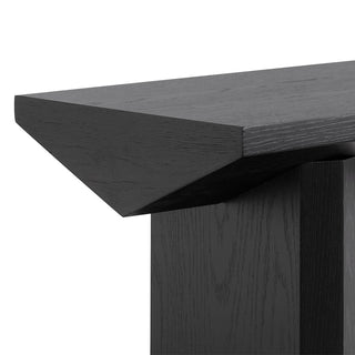Lara Console Table Black Oak Tan