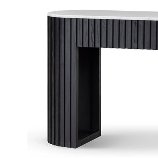 Xavier Console Table Black White Blue