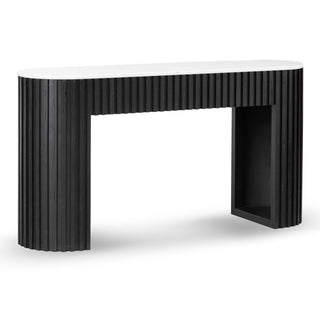 Xavier Console Table Black White Blue