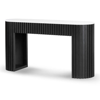 Xavier Console Table Black White Blue