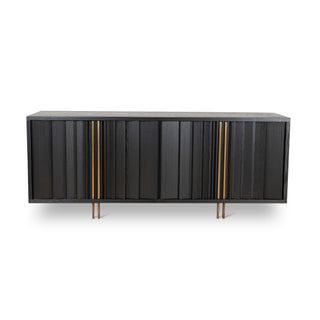 Wagga Sideboard Black Tan Red