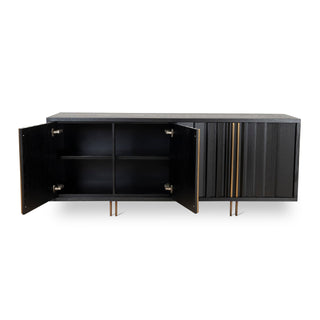 Wagga Sideboard Black Tan Red