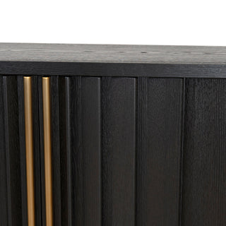 Wagga Sideboard Black Tan Red